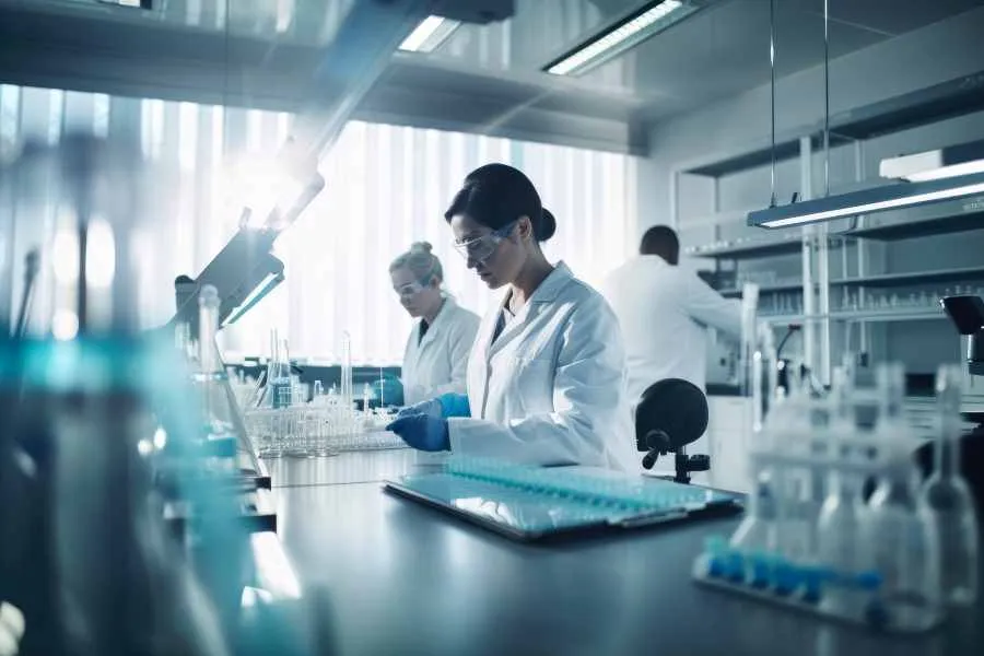 scientists in lab